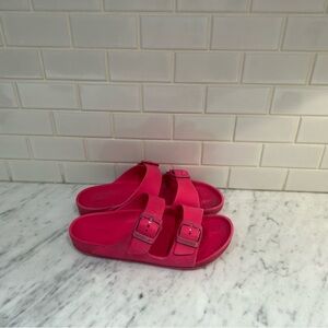 Birkenstock Kids Pink Slippers